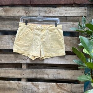 Lei Yellow Utility Shorts